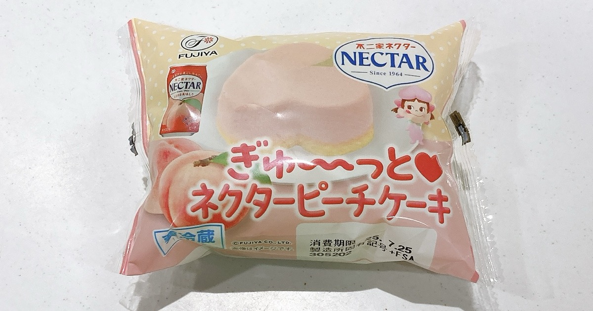 ぎゅ〜っとネクターピーチケーキ
