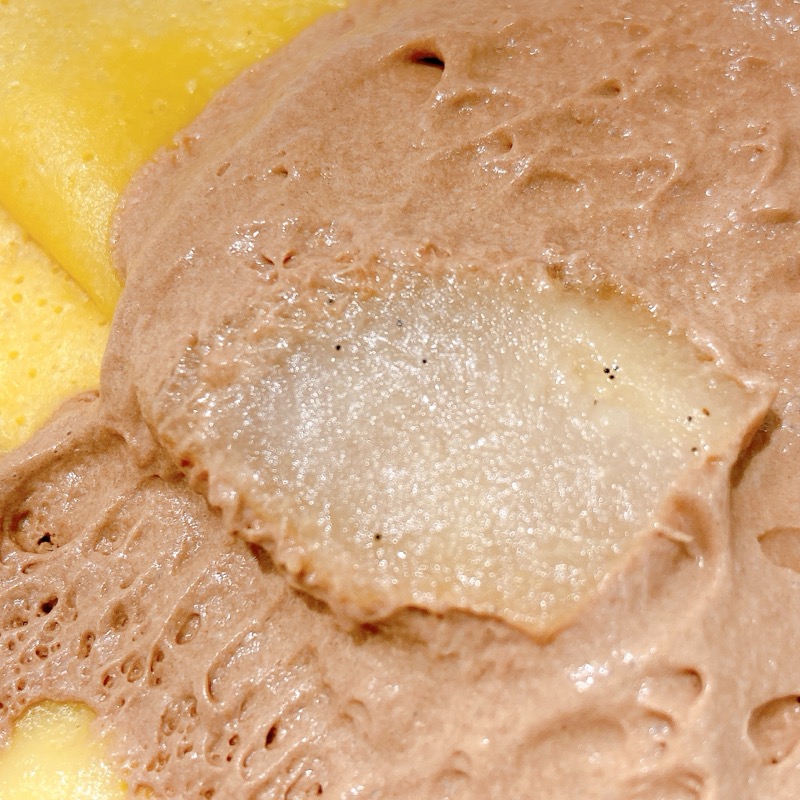 ピエールマルコリーニのショコラと洋梨のクレープ