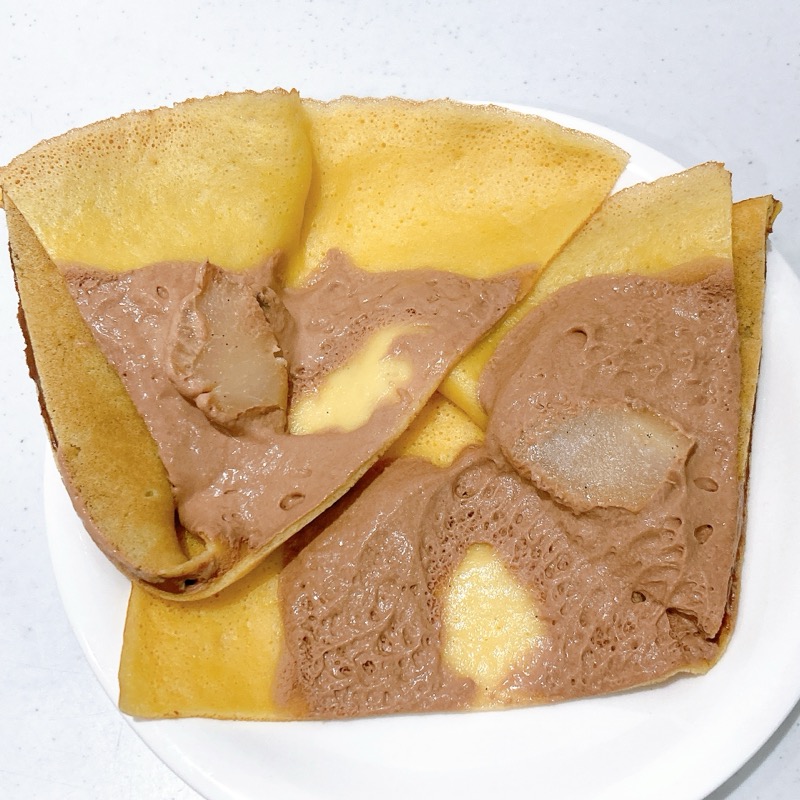 ピエールマルコリーニのショコラと洋梨のクレープ