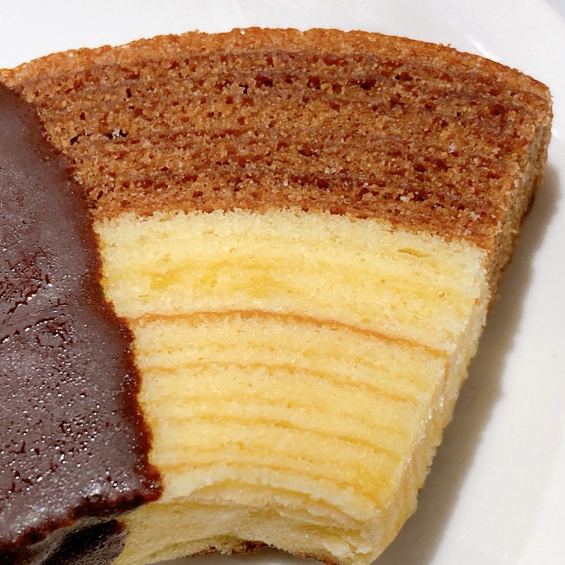 ピエールマルコリーニ2層のショコラバウムクーヘンチョコ&プレーン