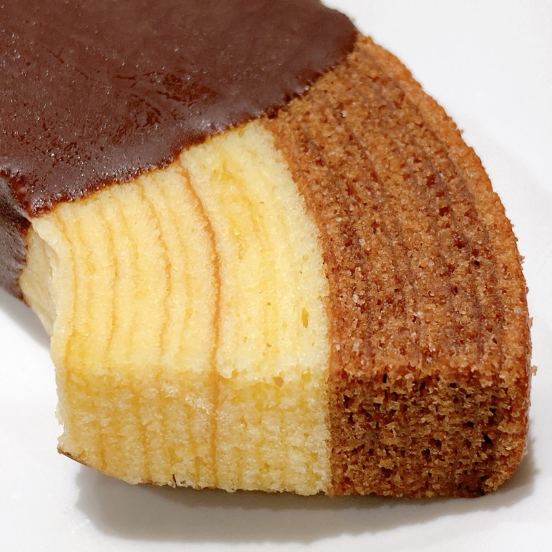 ピエールマルコリーニ2層のショコラバウムクーヘンチョコ&プレーン