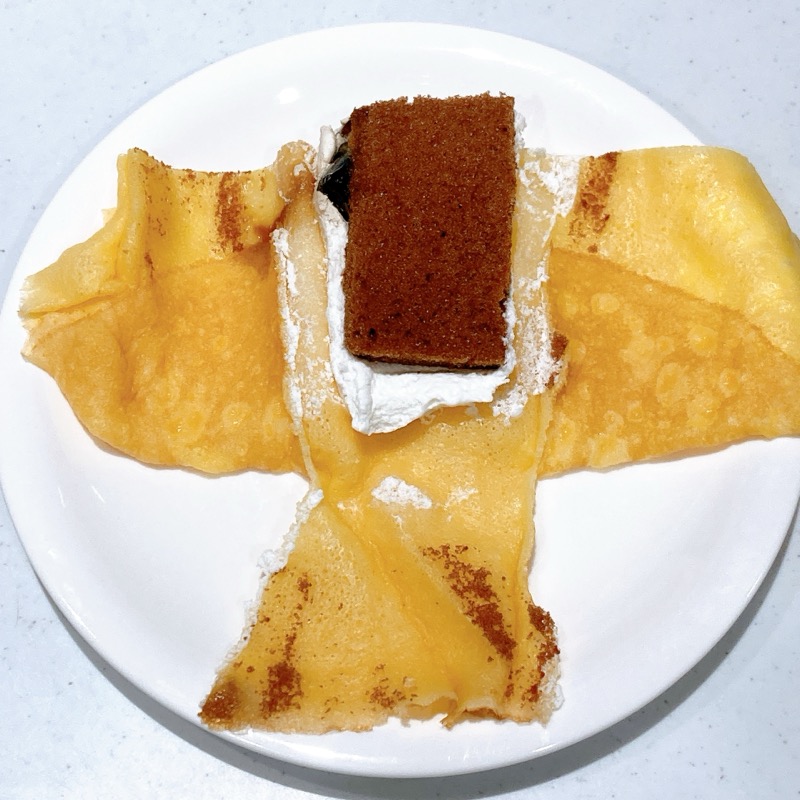 コメダ珈琲店監修喫茶店の珈琲ゼリークレープ