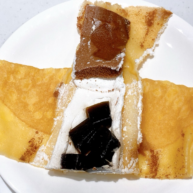 コメダ珈琲店監修喫茶店の珈琲ゼリークレープ