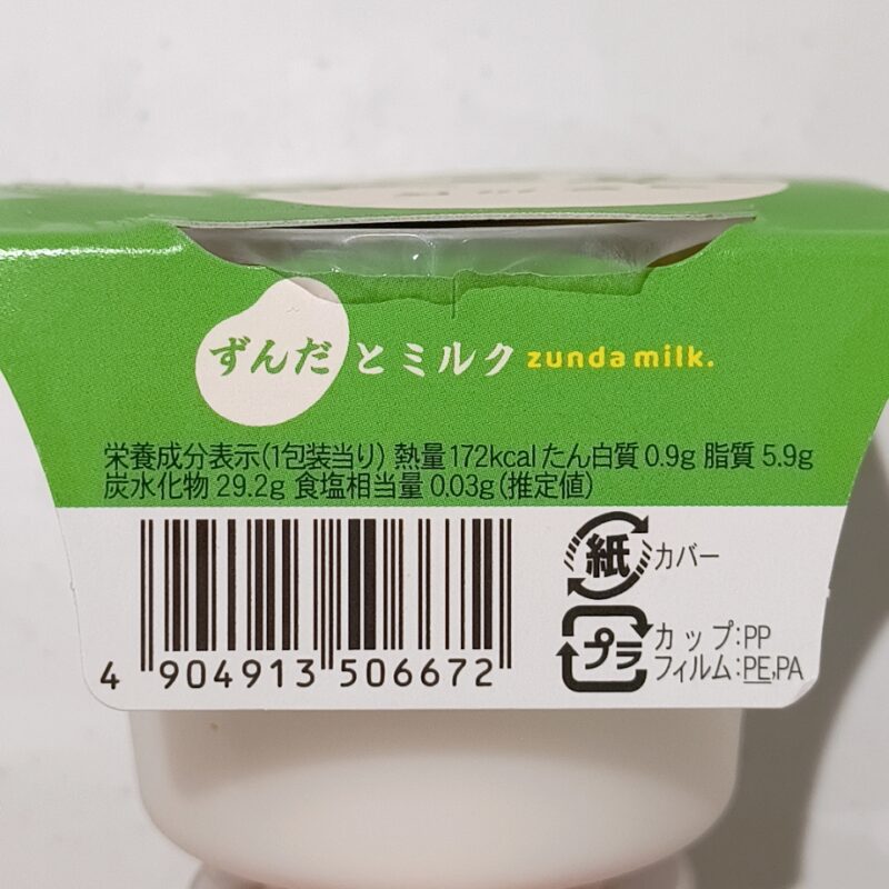 ずんだとミルク