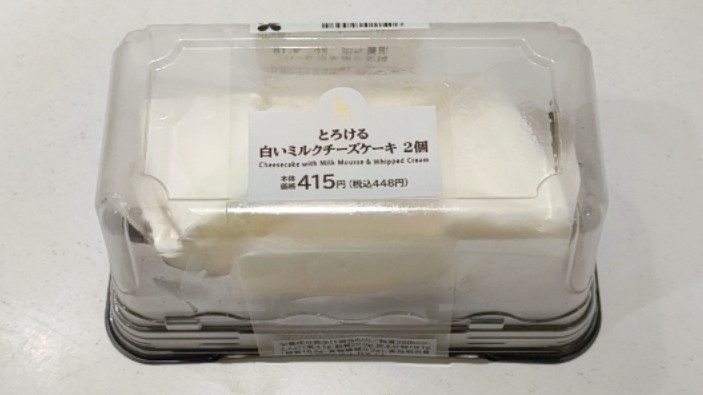 とろける白いミルクチーズケーキ