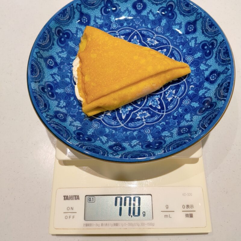 イチゴとバニラのクレープ