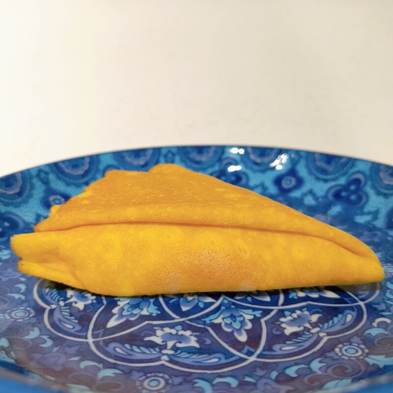 イチゴとバニラのクレープ