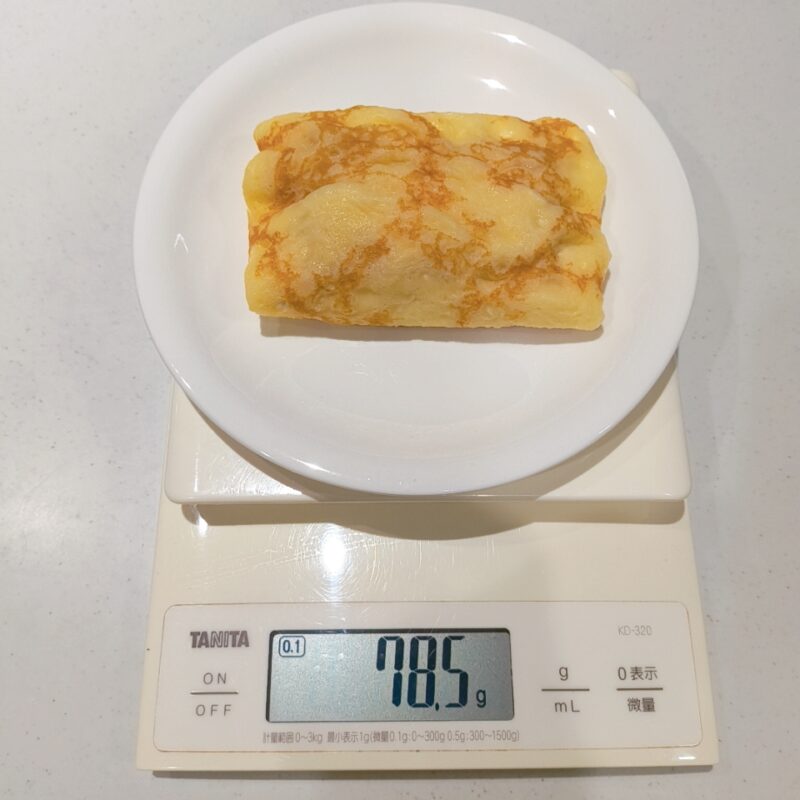 もちもち食感のクレープ《紅茶とりんご》